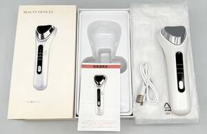 y2718E 1円スタート 未使用 保管品 BEAUTY REJUVENATION DEVICE D8E 美顔器 充電ケーブル有 箱有 ホワイト 美容機器 スキンケア 動作未確認