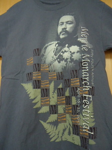 即決　ハワイ　MERRIE MONARCH　メリーモナーク2017’　Ｔシャツ　ダークグレー色　Ｓ　フラダンス