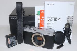 ■元箱入り■FUJIFILM 富士フイルム X-E4 ボディ シルバー F X-E4-S (120-028)