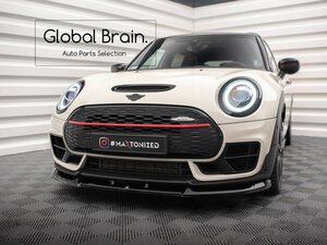 ミニ クラブマン S JCW F54 後期 フロント リップ スポイラー V1/フロント スプリッター バンパー ディフューザー エプロン フラップ