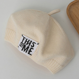 ☆ アイボリー ☆ ベビー ベレー帽 pmybabyhat01 ベビー ベレー帽 帽子 ぼうし ニット帽 キッズ 子供 赤ちゃん ニットキャップ あたたかい