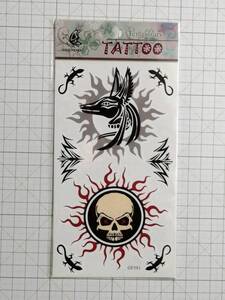 //*◆ TATTOO シール タトゥー 刺青 入墨ドクロ イモリ 狼 ステッカー ◆