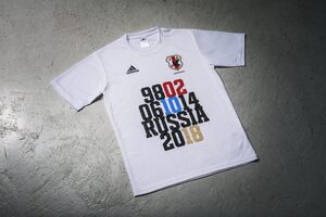 Lサイズ 新品3800枚限定サッカー日本代表 突破記念Tシャツ コングラッツＴシャツ ロシアＷ杯予選突破記念ロシアワールドカップ