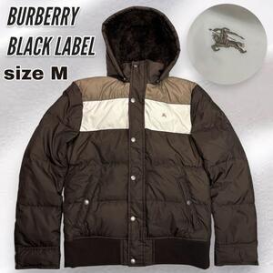 【美品】BURBERRY BLACK LABELダウンジャケット ノバチェック