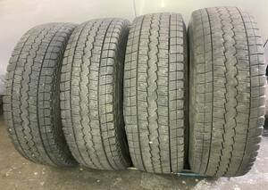 215/70r15 107/105 アルミホイール スタッドレスタイヤ 15インチ ダンロップ 17年 4本 深溝 100系 ハイエース キャラバン レジアスエース