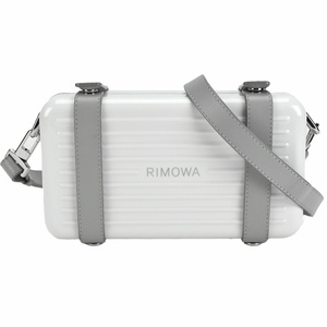 リモワ RIMOWA パーソナル PERSONAL ショルダーバッグ クラッチバッグ ポリカーボネート ホワイト グレー クロスボディ 斜め掛け 中古