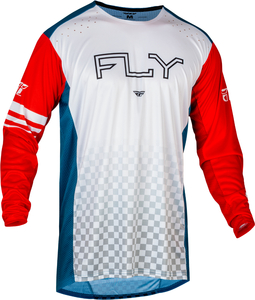 サイズXL FLY RACING フライ RAYCE MTB/BMX/自転車用オフロード ジャージ 赤/白/青 XL