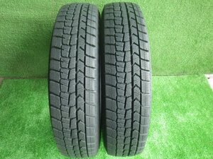 【青森発】中古 ダンロップ スタッドレス 冬 タイヤ WINTERMAX WM02 145/80R13 2本 2021年製＜個人宛て発送不可＞