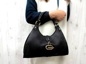 極美品 GUCCI グッチ ハンドバッグ ショルダーバッグ バッグ レザー 黒 79009