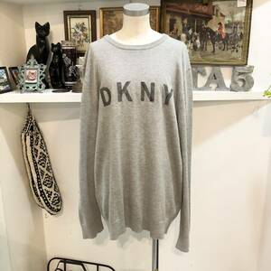 DKNY/bkny/knit/long T-shirt/gray/ディーケーエヌワイ/ニット/ロンT/グレー