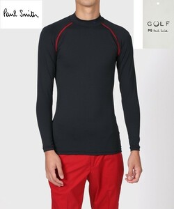 新品・希少・限定品☆PS Paul Smith【GOLF】インナー 長袖 ハイネック シャツ☆コンプレッション☆Lサイズ 着丈69㎝ 胸囲85㎝ ゆき丈73㎝①