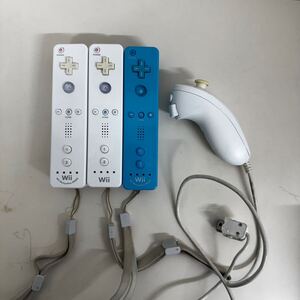 任天堂 Wii リモコン3点 ヌンチャク1点　おまとめ セット