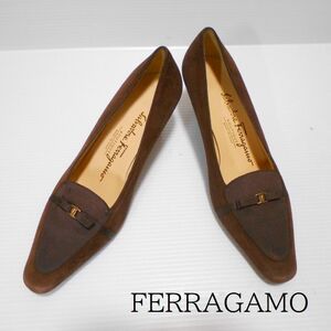 760019 FERRAGAMO フェラガモ 茶系 パンプス 5