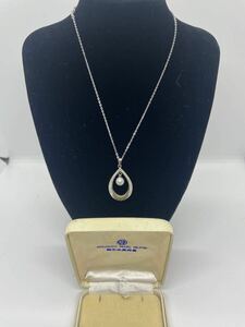 御木本　MIKIMOTO 真珠ネックレス　トップシルバー　留め具シルバー アクセサリー