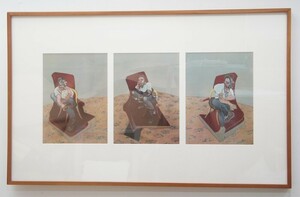 ＊フランシス・ベーコン「作品」リトグラフ ミロワール挿入作品ですがF・ベーコンは滅多に出ません。L・フロイトの肖像3点組　真作保証