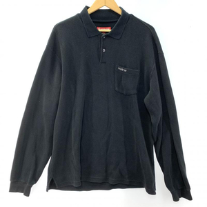 【中古】Supreme 23AW Thermal L／S Polo サイズM シュプリーム サーマルポロシャツ ブラック[240019452490]