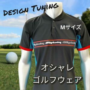 ★【レア品】Design Tuning ゴルフウェア ポロシャツ 黒 Mサイズ