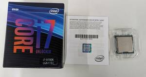 [送料無料]intel CORE i7 9700K[動作中古品]