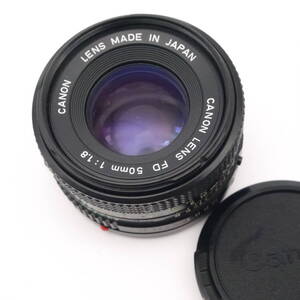 良品 Canon キャノン New FD 50mm F1.8 単焦点レンズ #1680