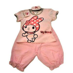 子供服パジャマ サンリオマイメロ 女児半袖 マイメロパジャマ上下セット サービス品（ピンク）100㎝ ★