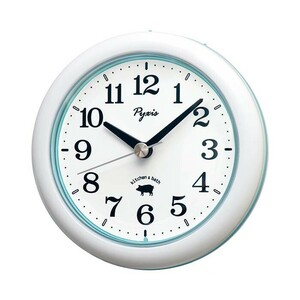 セイコー クロック PYXIS キッチン＆バスクロック NA613W 生活防水 掛置兼用 白 ホワイト アナログ SEIKO CLOCK 掛け時計 置き時計