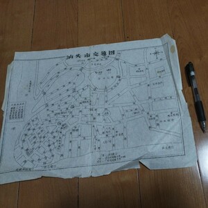 汕頭市交通図 広東省 中国古地図　支那　検）満州朝鮮中華人民共和国広東 地理学地形図 古書和書古文書古本OB