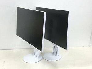 美品EIZO 23.8 型 液晶モニター FlexScan EV2451 （使用時間:3507H 4718H ） 2019年製　 2台まとめセット　（管：2E-M）　