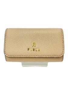 FURLA◆4連キーケース CAMELIA アーチロゴ/レザー/PNK/レディース/WR00436