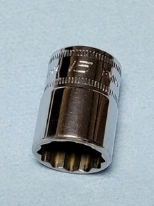 15mm 3/8 シャロー スナップオン FM15 (12角) 中古品 美品 保管品 SNAPON SNAP-ON シャローソケット ソケット Snap-on 15ミリ 送料無料