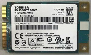 中古動作品★Toshiba 128GB mSATA thnsnj128gmcu　SSD ソリッドステートドライブ★送料無料