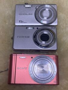 Casio Exilim EX-Z829 FUJIFLM FINEPIX J30 SONY cyber-shot DSC-WX350 3台まとめて