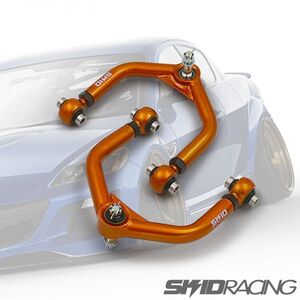 車検OK NC RX-8 アッパー アーム フロント 調整式 鬼キャン ネガキャン NCEC ロードスター SKID RACING スキッドレーシング # :98 A4