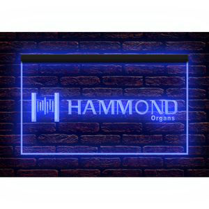 J254 // LED ネオンライトサイン Hammond Organs ハモンドオルガン■サイズ(約)：W300mm x H200mm