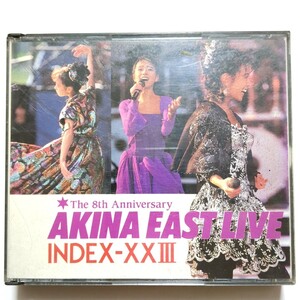 送料無料 中森明菜 ライブアルバム 2CD AKINA EAST LIVE INDEX-XXⅢ THE 8TH ANNIVERSARY イースト・ライヴ インデックス23