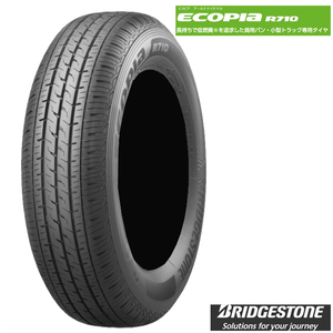 送料無料 ブリヂストン 商用バン・小型トラック専用タイヤ BRIDGESTONE ECOPIA R710 エコピアR710 175/80R14 99/98N 【1本単品 新品】