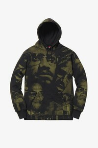 Sサイズ！1Supreme Malcolm X Hooded SweatshirtシュプリームスマルコムXスウェットシャツ