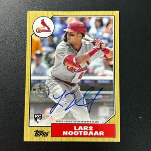 ラーズ ヌートバー 2022 Topps 35周年 ルーキー 直筆サインカード Lars Nootbaar Autograph MLBカード