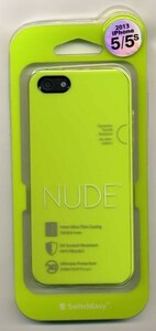 新品★iPhone5/5sカバー ハード 緑 ポリカ製 NUDE SwitchEasy