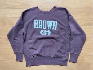 売り切り 貴重 70s M ブラウン大学 brown チャンピオン リバースウィーブ Champion reverseweave USA製 美品 単色タグ初期 アメリカ