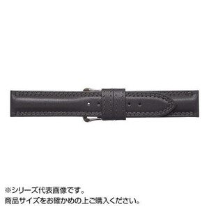 MIMOSA(ミモザ) 時計バンド ATカーフ 19mm グレー (美錠:銀) CAT-GR19