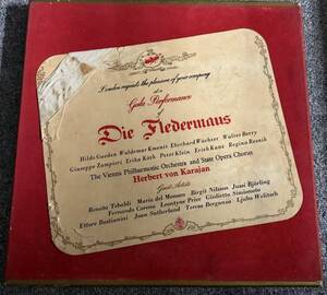 レコード/Johann Strauss Herbert von Karajan Die Fledermaus/国内盤・3枚 ☆ZB-3