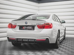 BMW 4シリーズ F32 Mスポーツ リア センター ディフューザー フィン V1/ リア バランス アンダー レーシング