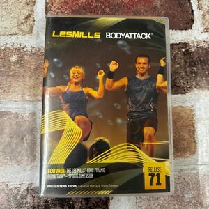 71★レスミルズ★Lesmills★DVDだけ　★CD有り　★中古品★BodyAttack★ボディアタック71　★英語コレオノート有り　