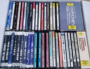 【ジャンクCD】クラシック バラ38セット/チャイコフスキー/ブルックナー/交響曲/管弦楽/シミ汚れ書き込み/ケース割れ/キズ