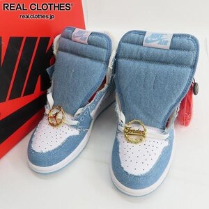 【未使用】NIKE/ナイキ WMNS AIR JORDAN 1 RETRO HIGH OG Denim/エアジョーダン1 デニム DM9036-104/23.5 /080