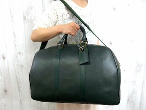 極美品 LOUIS VUITTON ルイヴィトン タイガ ケンダルPM エピセア ボストンバッグ ショルダー バッグ M30124 レザー A4可 2WAYメンズ 71854Y