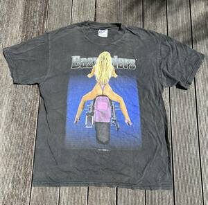 ビンテージ EASYRIDERS イージーライダース 両面プリント エロ Tシャツ / ハーレー チョッパー ナックルパン フリーホイーラーズ スカル