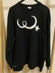 WTAPS 22SS SNEAK MOON&STAR L/S TEE 02 ダブルタップス ムーン スター ロングスリーブ 長袖 Tシャツ　カットソー ブラック 02