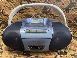 J5854 Panasonic CDラジオカセット RX-D27 Panasonic ポータブルステレオ CD システム RX-D27 動作品