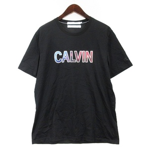 カルバンクラインジーンズ Calvin Klein Jeans プリント Tシャツ 半袖 ブラック L 240903E メンズ